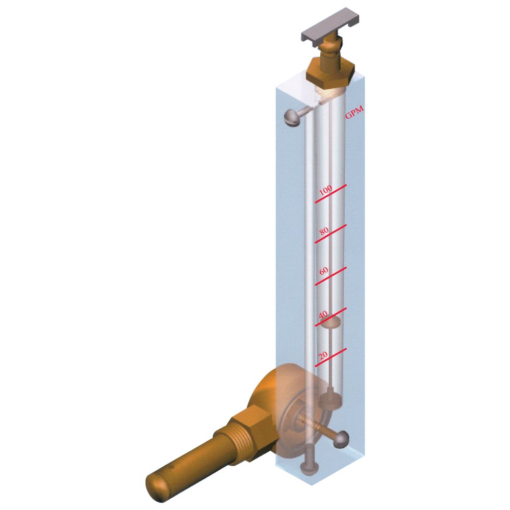 Piro Flow Gauge, Vertical