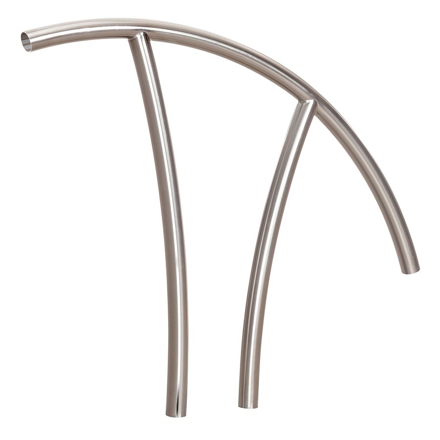 Oceansouth 24-Inch Stainless Steel Handrail - 316 Grade Marine Safety Rail With Mounting Hardware