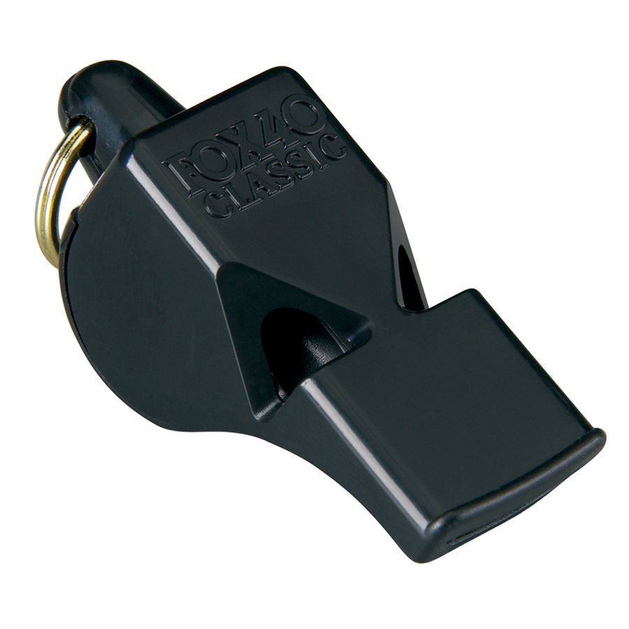 Fox 40 Classic Whistle (Lanyard Sold Separately), Black