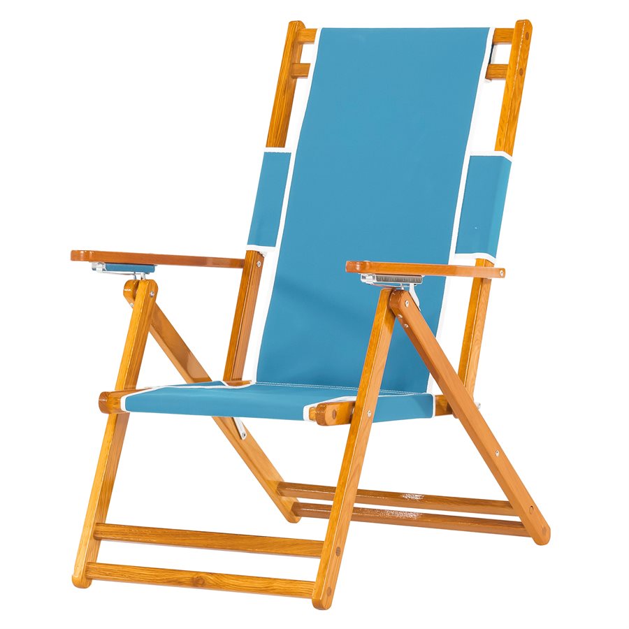 DULTON WOODEN BEACH CHAIR NAVY