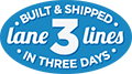 Competitor Lane Lines Built and Shipped in 3 Days