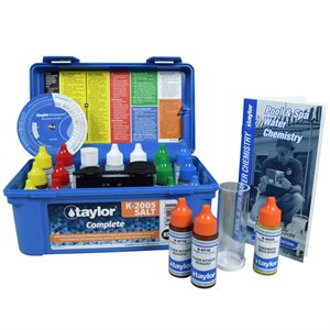 Taylor Complete Test Kit, High Range, plus Salt Test K-2005-SALT Reagents & Parts