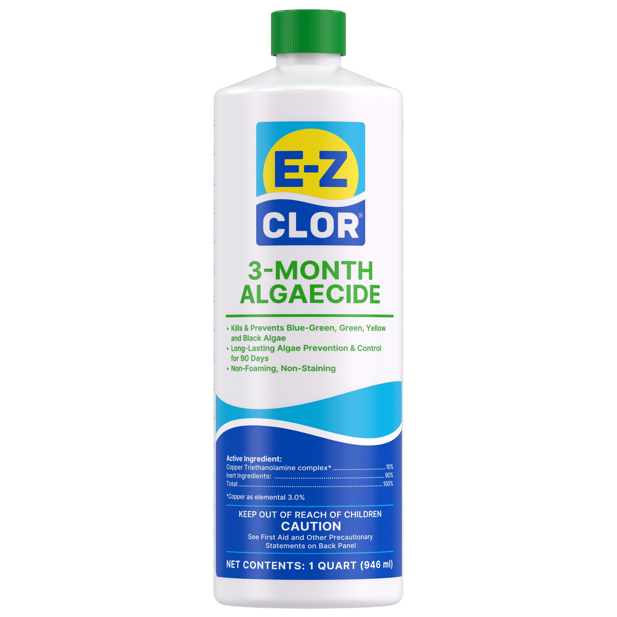 E-Z Clor 3-Month Algaecide, Quart 