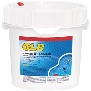 GLB 71234A Chlorine Tablets 3", 25 lbs.