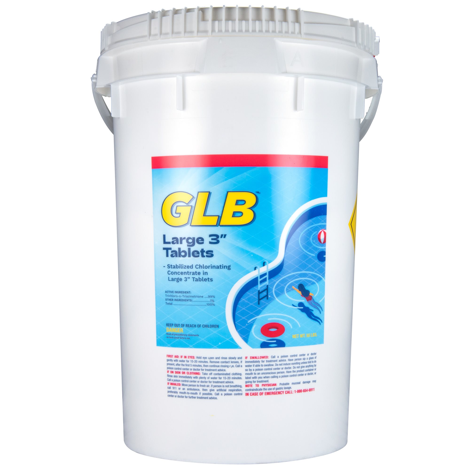 GLB 71236A Chlorine Tablets 3", 50 lbs.