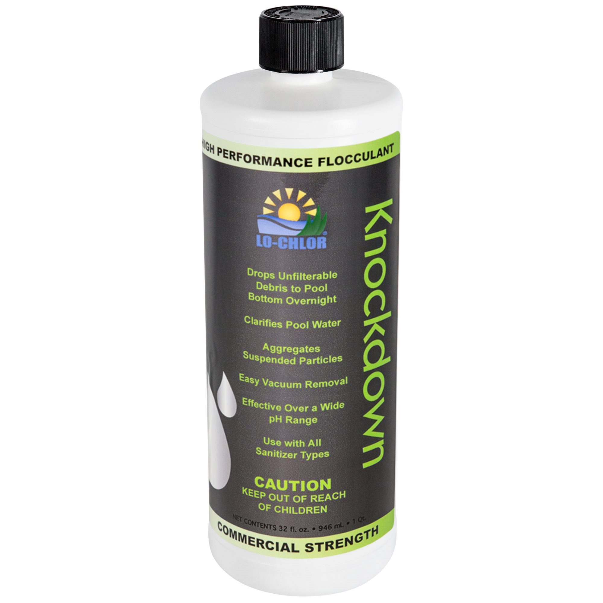 Lo-Chlor Kockdown Flocculant, Quart