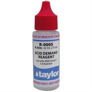 Taylor Reagent .75 oz., R-0005-A (Acid Demand), CLEARANCE Exp 10 / 25
