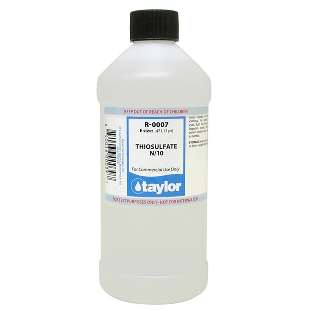 Taylor Reagent 16 oz., R-0007-E (Thiosulfate N / 10)