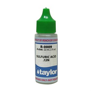 Taylor Reagent .75 oz., R-0009-A (Sulfuric Acid .12N) CLEARANCE, Exp 8 / 25
