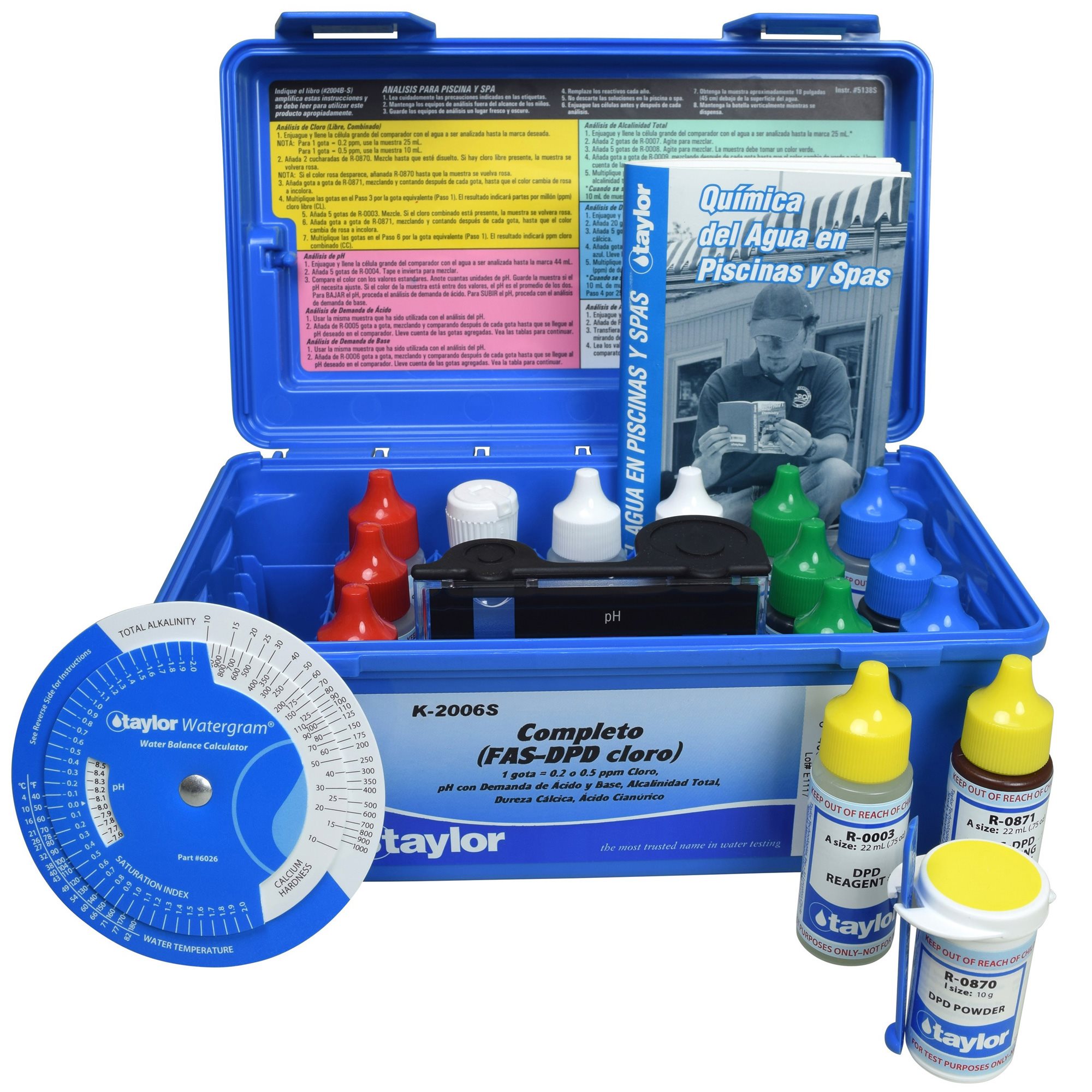 Taylor Complete FAS-DPD Test Kit, Spanish - Chlorine K-2006