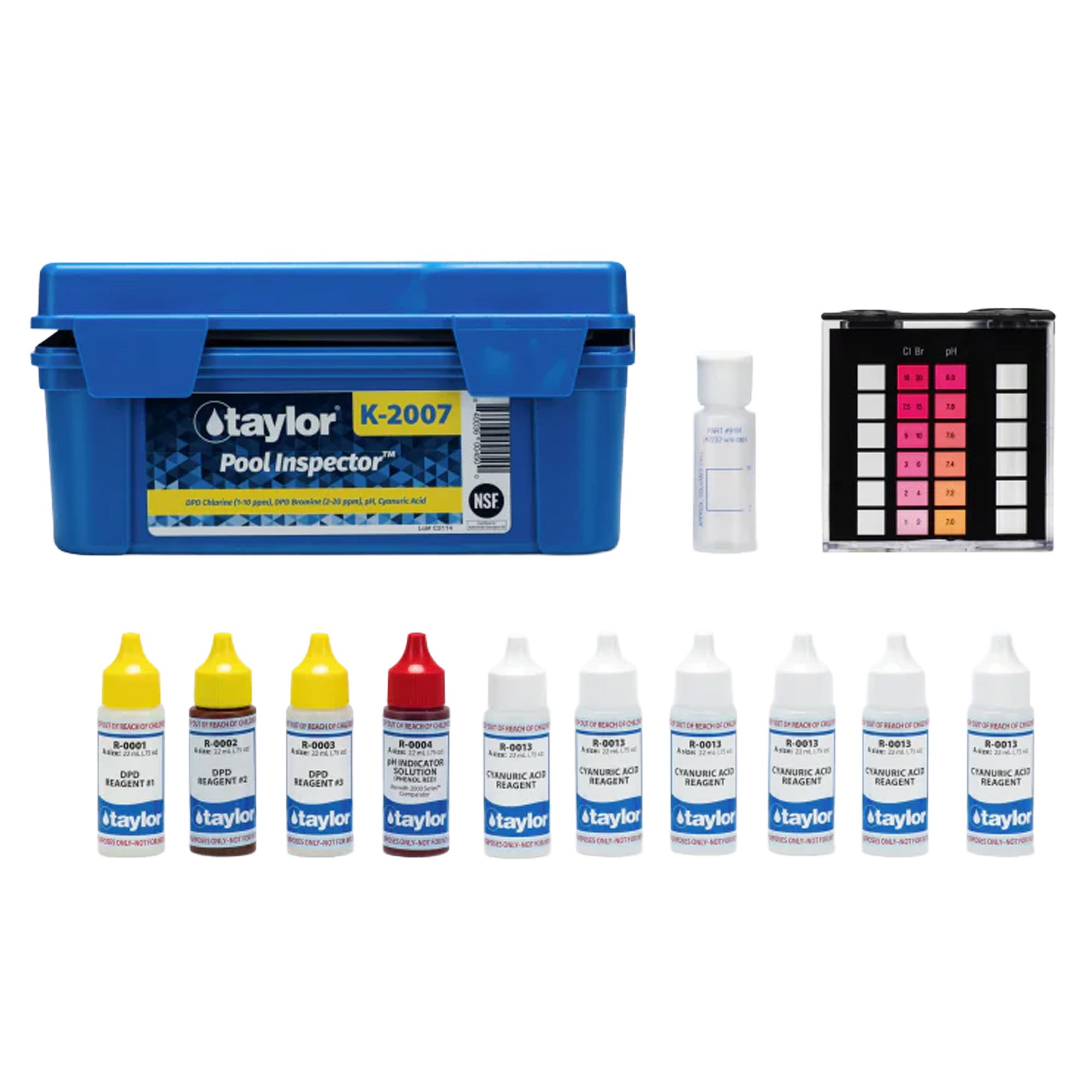 Taylor Pool Inspector DPD Test Kit, with .75 oz Reagents K-2007