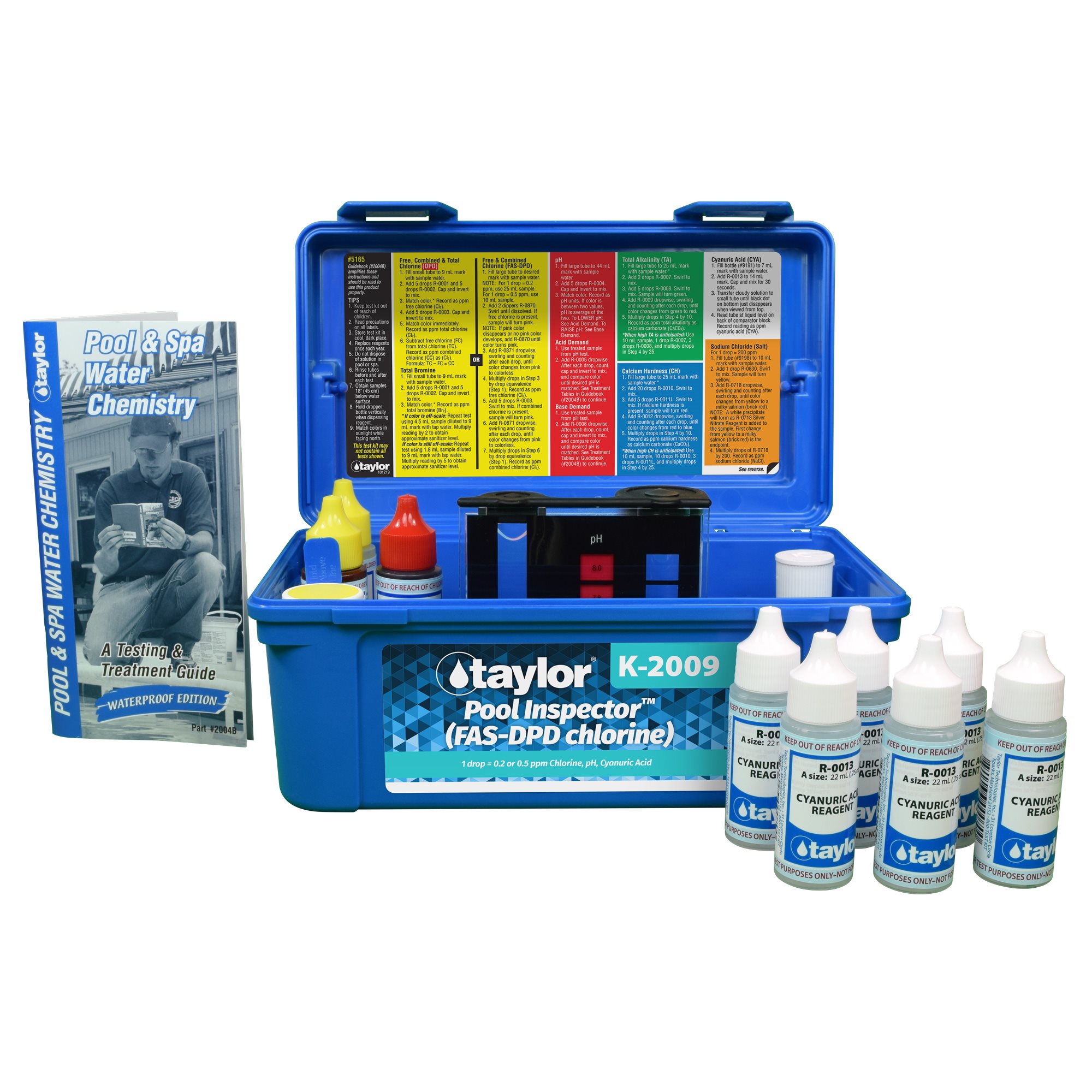 Taylor Pool Inspector FAS-DPD Test Kit, with .75 oz Reagents K-2009