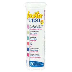 LaMotte Insta-Test Strips 6-Way, Bottle of 50