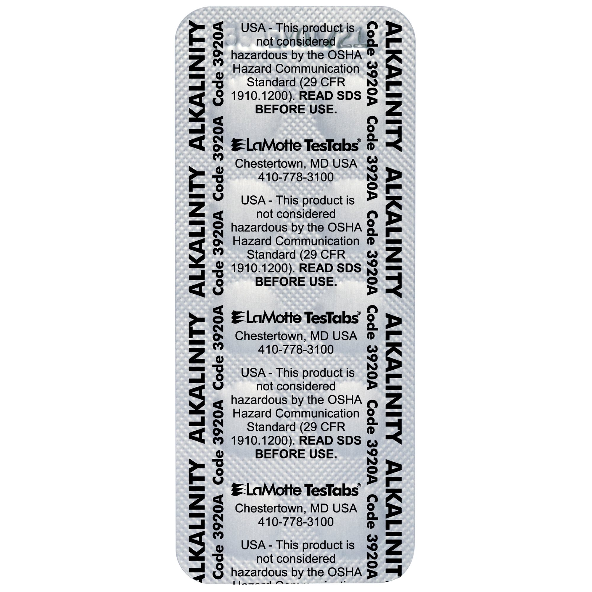 LaMotte TesTabs (1000) for Pool Manager, Alkalinity (3920A)