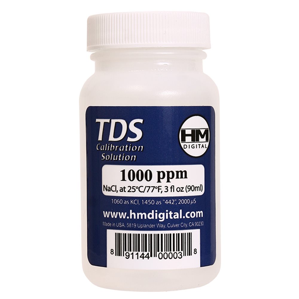 TDS 1000 ppm NaCl Calibration Solution, 3 oz.