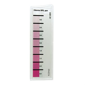 LaMotte Test Kit Parts, 3401-01 Octa-Slide Bar, Chlorine 0.2 to 3.0 (for use with 1101 viewer only)