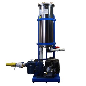 Gas Powered Commercial Filter Vacuum, 3 HP, 155 Sq Ft Filter Area
