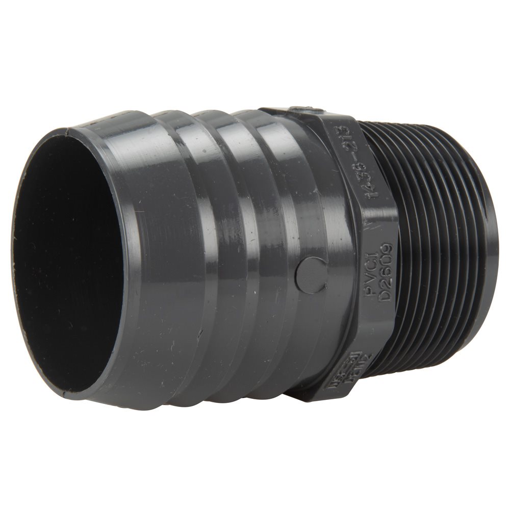 Pentair Rainbow Super Pro Vac Parts, R03120 2 inch Insert Male Adapter