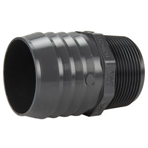 Pentair Rainbow Super Pro Vac Parts, R03120 2 inch Insert Male Adapter