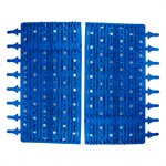 Aqua Products Parts 3002BM Rubber Brushes, Blue, 15 in., Pair