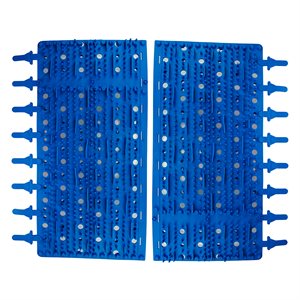 Aqua Products Parts 3002BM Rubber Brushes, Blue, 15 in., Pair