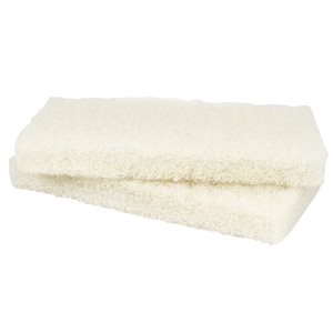 Mr. Scrubber Replacement Pads, Light Duty White