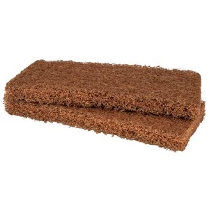 Mr. Scrubber Replacement Pads, Heavy Duty Brown