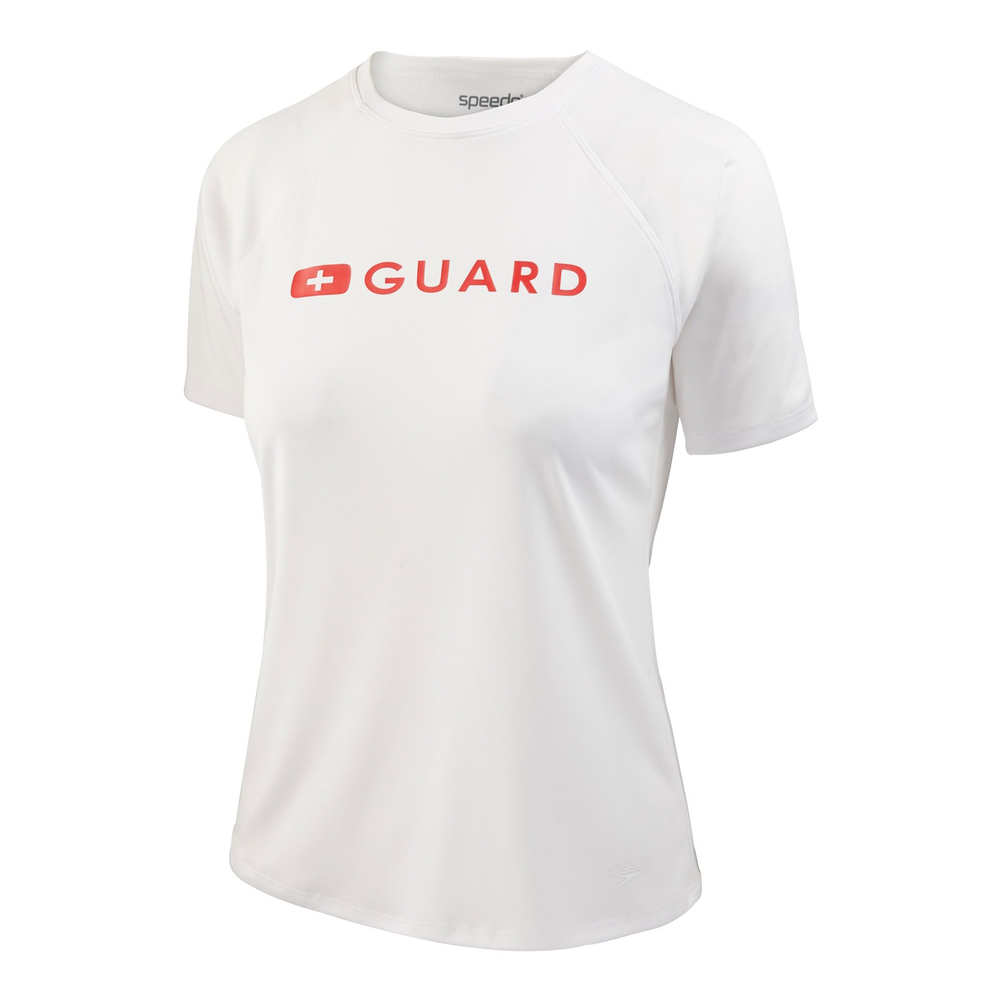 Speedo Female Guard Crew Neck Tee, White