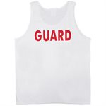 Lifeguard Tank Top, White, X-Large