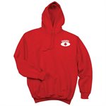 Lifeguard Hooded Pullover Sweatshirt, Red, Medium