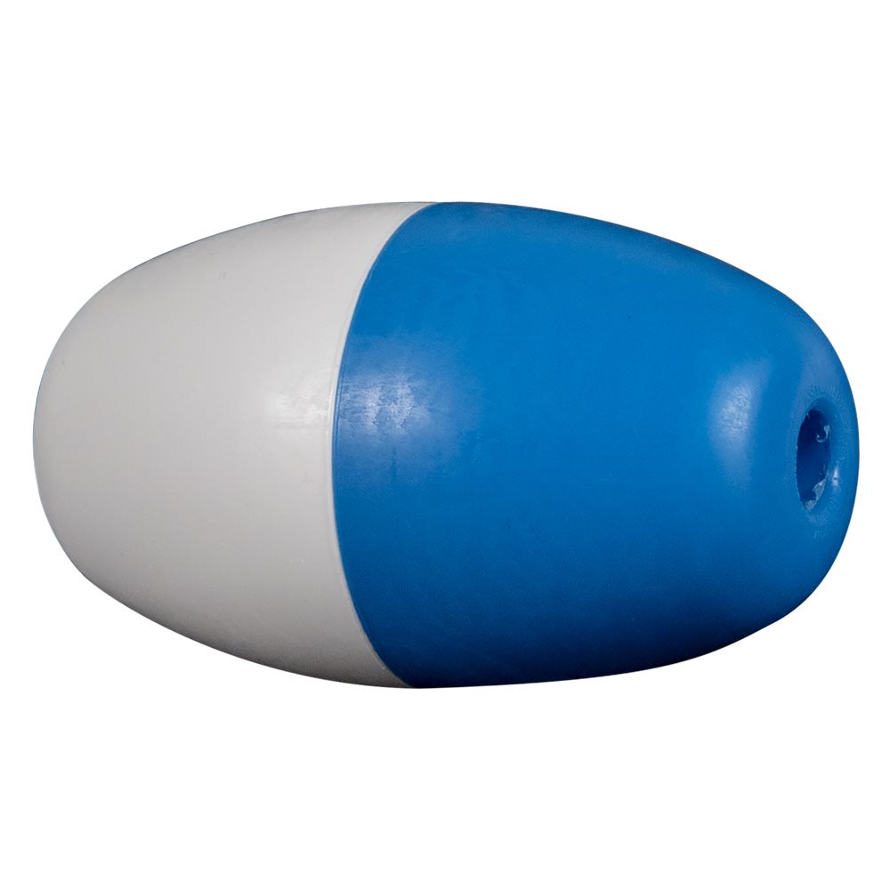 Rainbow Polyethylene Rope Float 3" x 5", Blue / White