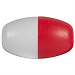 Rainbow Polyethylene Rope Float 3" x 5", Red / White