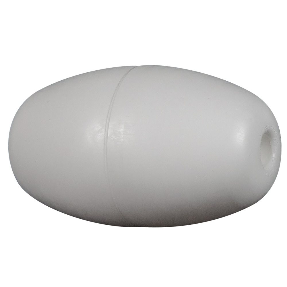 Rainbow Polyethylene Rope Float 3" x 5", Solid White