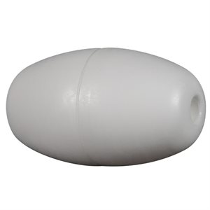 Rainbow Polyethylene Rope Float 3" x 5", Solid White
