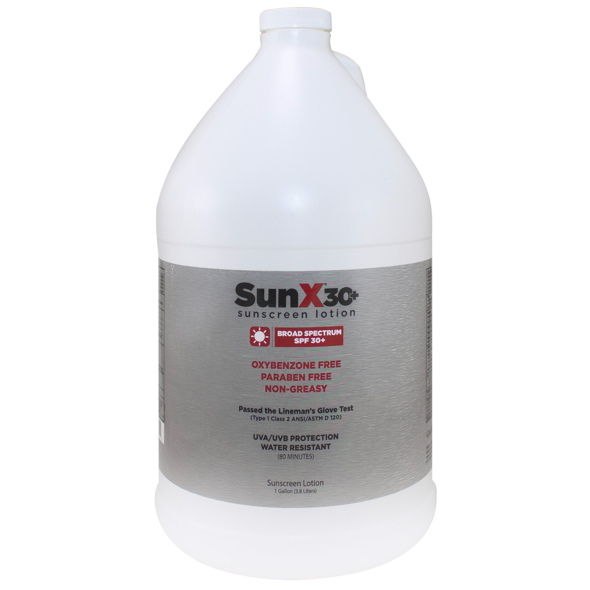 Sun X Sunscreen Lotion, SPF 30, 1 Gallon