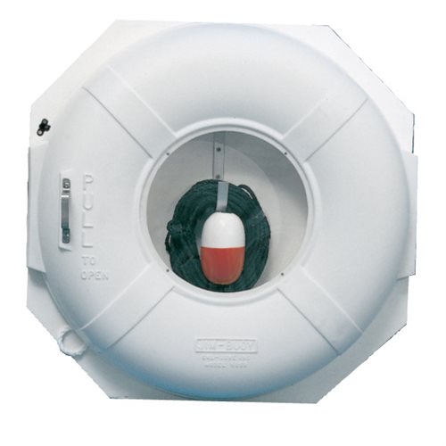 Life Ring Cabinet Combo 20", White