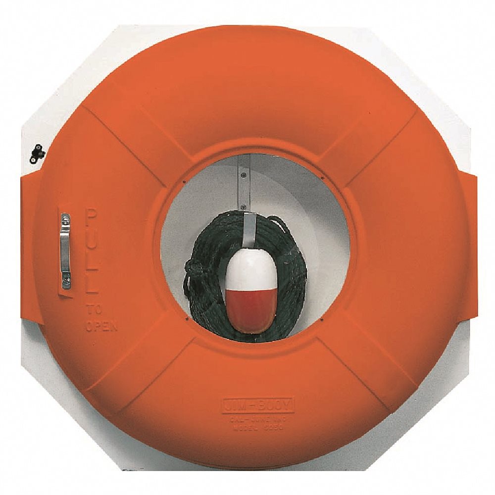Life Ring Cabinet Combo 24", Orange