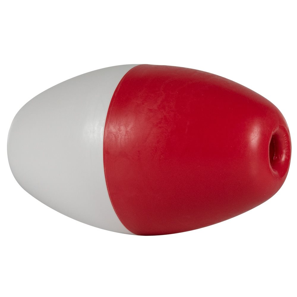 Rainbow Polyethylene Rope Float 5" x 9", Red / White