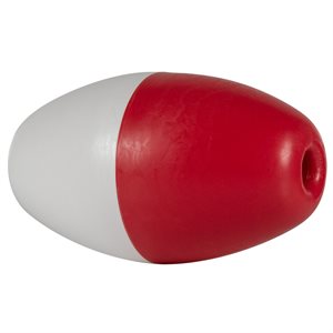 Rainbow Polyethylene Rope Float 5" x 9", Red / White