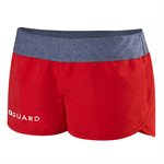 Speedo Guard Female Short With Stretch Waistband, Red