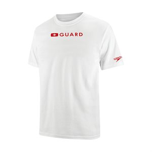 Speedo Guard Male Crew Neck Tee, White