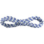 1 / 4" Pool Rope - Per Foot, Blue-White Twisted