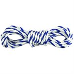 3 / 8" Pool Rope - Per Foot, Blue-White Twisted