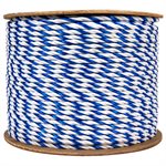 Bulk Pool Rope, Blue-White Twisted - 1 / 4" x 600'