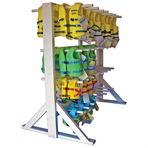 Life Jacket Rack, 24 Capacity