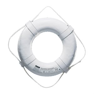 USCG Approved Ring Buoy with Straps (Select Size, Color)