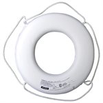USCG Approved Ring Buoy, White, 24"