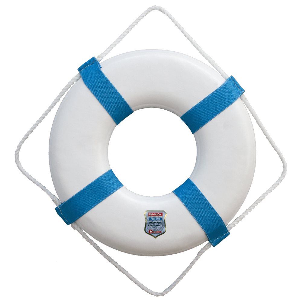 ST Series Decorative Life Ring, 17 inch, Blue Webbing