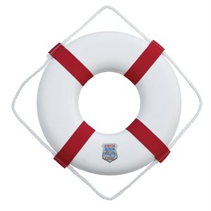 ST Series Decorative Life Ring, 17 inch, Red Webbing