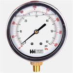 Weiss Liquid Filled Pressure Gauge, 4" Bronze Case, 0-60 PSI